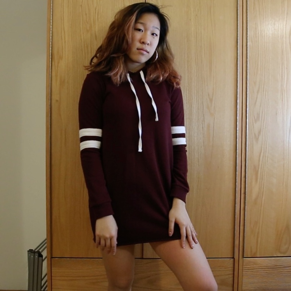 Baseball Sweatshirt Dress